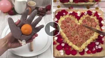 Love's in the kitchen ???? Hands of love ???? Valentine's pie ???? Chefclub's recipes for a roman...