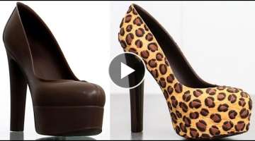 CHOCOLATE Shoe | Chocolate High Heel Platform - How To Make by Cakes StepbyStep