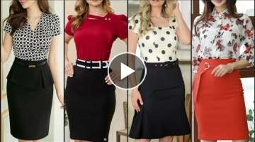 Mesmerizing Vintage Inspired Women Casual Work Wear Skirt Outfits Ideas
