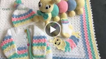 Easy crochet blanket pattern/craft & crochet baby blanket 1005