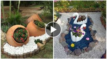 Beautiful ideas flower beds! 25 ideas for fencing flower beds!
