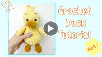 Easy Crochet Duck (Tutorial Part 1) | Free Amigurumi Animal Pattern for Beginners