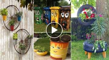 33 Awesome Outdoor Junk Garden to Reuse Your Old Stuff | garden ideas