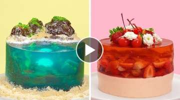 Delicious Jelly Island Cake Recipe and Tutorial | 15 Beautifully Easy Cake Decorating Ideas