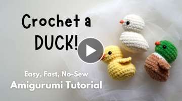 Crochet Duck Tutorial (No Sewing!)