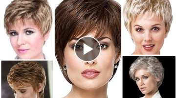 Pixie cut PINTEREST Amazing Ideas / Pixie cut for round face any ages 40 50 60 / Short pixie Hair...