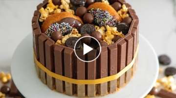 How To Make A KitKat Border Loaded Cake- Rosie's Dessert Spot