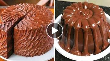 So Yummy Chocolate Cake Recipe | Most Satisfying Chocolate Cake Decorating Ideas | Top Yummy Cake