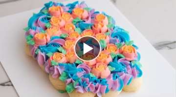 Pull Apart Easter Egg Cupcake Cake- Rosie's Dessert Spot