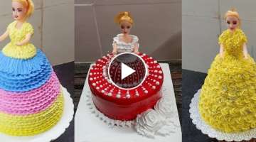 How To Make Barbie Doll Cake Design | Barbie Cake Design