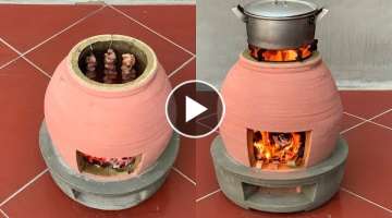 My Dad Created A 2 in 1 Stove From Clay