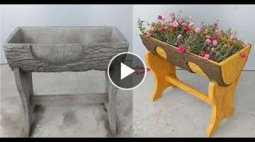 Tips to make unique cement pots at home _ How to make beautiful flower pots