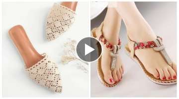 Top latest desighns of new stylish footwear collection toe point sandles and pumps