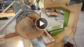 Bandsaw-on-a-dolly sawmill