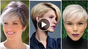 Top Trending Hair Dye Colors With Awesome Short Hairstyles & Haircuts Ideas For Women Over 40 Ima...