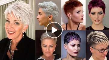 Most Viral Short PIXIE HairCuts //WOMEN Short Hairstyles/party PIXIE Cuts