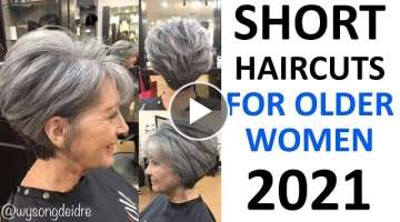 SHORT HAIRCUTS 2021! FOR OLDER WOMEN 50 PLUS