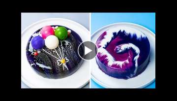 So Yummy Chocolate Mirror Glaze Cake Recipe #9 | Satisfying Cake Decorating Videos