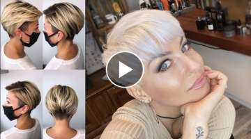Long Pixie Haircut Style For Women's 2021 | Boy Cut For Girls Trending | Pixie Cut Hair