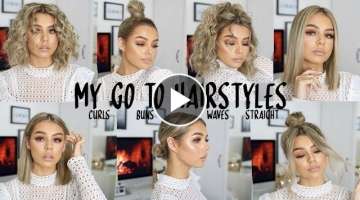 MY CURRENT FAVE GO TO HAIRSTYLES FOR SHORT HAIR 2018 | WITH AND WITHOUT HEAT