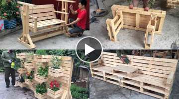 4 DIY ideas best creative and recycled pallet - Creative Uses For Old Pallets