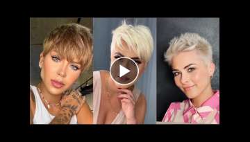Silver Pinterest Pixie Haircut Style For Women's 2021 | Boy Cut For Girls