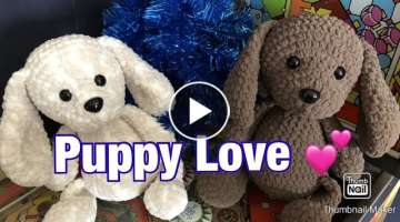 Puppy Love / Adorable Amigurumi Puppy / Crochet Dog / Super Soft Stuffed Animal /Bernat Blanket Y...