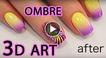 NAIL SUNNY: manicure ombre 3d art