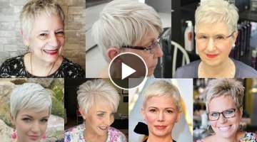 Cutest Short Pixie HairCuts For Older Woman Glamorous Look 2022||Bobpixie HairCuts