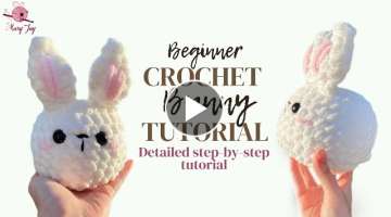 Step-by-Step Tutorial on How to Crochet a Bunny for Beginners: Quick, Easy Amigurumi Rabbit Tutor...