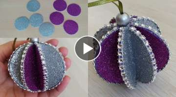 Simple Christmas ornament idea that can be made with Eva