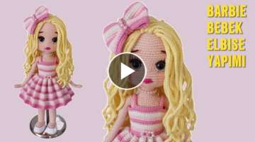 Barbie Bebek Elbise Yapımı(English subtitle)