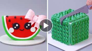 18+ Delicious WATERMELON Cake And Dessert Compilation | How To Make Fondant Cake Tutorial