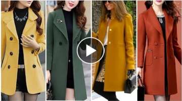 Most Attractive Korean Style Winter Long Coat And Jacket Collection For Ladies 2022