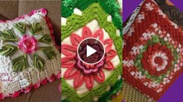 New Beautiful Crochet Hand Knitting Cushion Covers Designs//newly Designs//latest #collection 202...