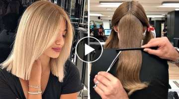 Most Satisfying Short Haircut You'll Love | Amazing Haircut and Color Transformation