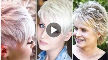 Popular Pinterest pixie Haircut style for the age of 50 60 70 80/ short pixie haircut ideas