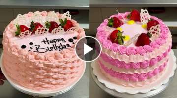 tutorial para decorar pasteles de vitrina con crema chantilly y adornos de chocolate