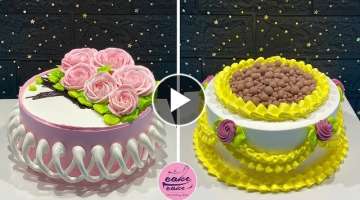 Amazing Cake Decorating Ideas With Nozzle | How to Make Cake Tutorial For Beginners | Cake Design