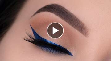 Blue Foxy Eyeliner Eye Makeup Tutorial | Maven Beauty