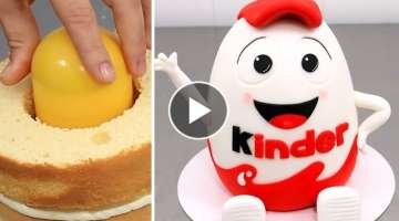 HUGE Kinder Surprise Cake | SURPRISE Inside Cake by Cakes StepbyStep