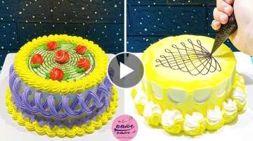 Most Satisfying Cake Decorating Compilation at Home | So Yummy Cake Recipes | Making Cake