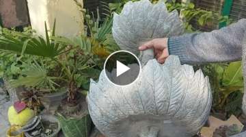 Amazing flower pot making/How to make flower pot at home with cement design ideas