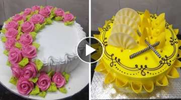 Pineapple Cake Design | pineapple cake |Flowers Design Cake |making by New Cake Wala