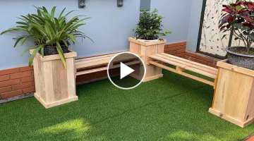 Pallet Ideas To Create Something Amazing At Home // Build A Pallets Wooden Planter Benches