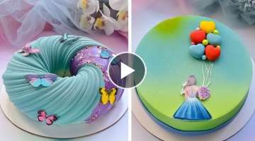 Top Yummy Chocolate Mirror Glaze Cake Decorating Recipe | Satisfying Cake Videos