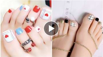 Sexy most beautiful and sexy women feet toe nail art designs and stylish ideas 2020