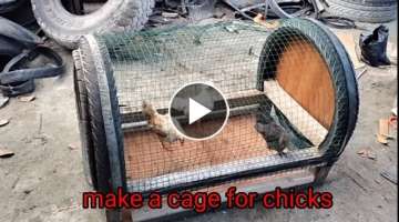 make a cage for chicks