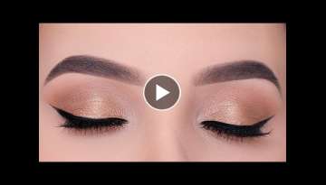 Golden Everyday Eye Makeup Tutorial For Work / School / Any Occasion