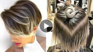 All Best Women Short Haircut Compilation | Pixie & Short Layered Haircut | Bob & Texture Hairstyl...